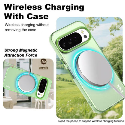 For Google Pixel 10 / Pixel 10 Pro IMAK Candy Series Shockproof MagSafe Phone Case(Green) - Google Cases by imak | Online Shopping UK | buy2fix
