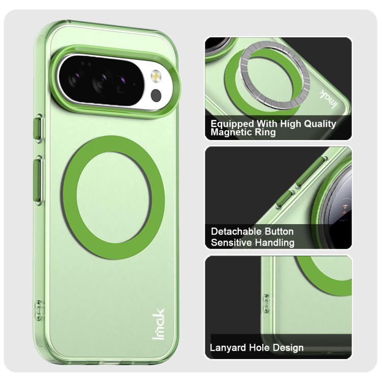 For Google Pixel 10 / Pixel 10 Pro IMAK Candy Series Shockproof MagSafe Phone Case(Green) - Google Cases by imak | Online Shopping UK | buy2fix