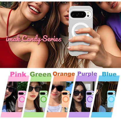 For Google Pixel 10 / Pixel 10 Pro IMAK Candy Series Shockproof MagSafe Phone Case(Red) - Google Cases by imak | Online Shopping UK | buy2fix