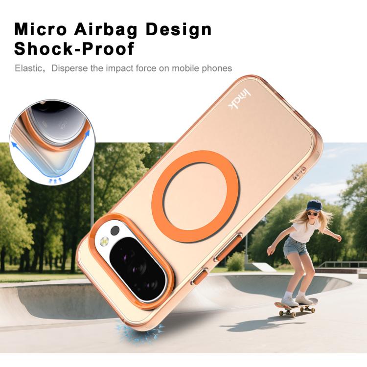 For Google Pixel 10 / Pixel 10 Pro IMAK Candy Series Shockproof MagSafe Phone Case(Orange) - Google Cases by imak | Online Shopping UK | buy2fix