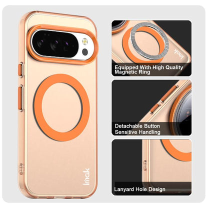 For Google Pixel 10 / Pixel 10 Pro IMAK Candy Series Shockproof MagSafe Phone Case(Orange) - Google Cases by imak | Online Shopping UK | buy2fix