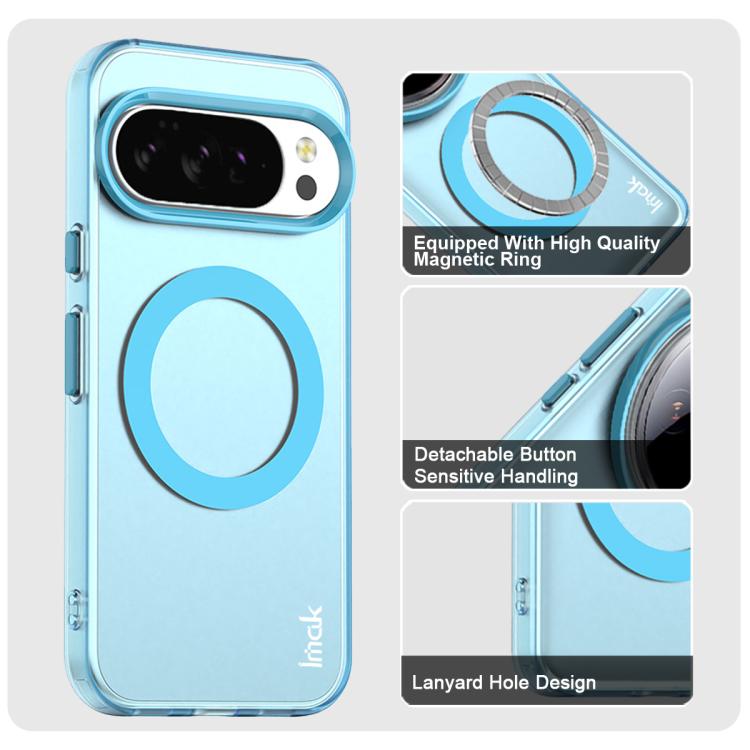 For Google Pixel 10 Pro XL IMAK Candy Series Shockproof MagSafe Phone Case(Blue) - Google Cases by imak | Online Shopping UK | buy2fix