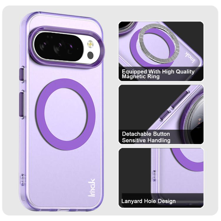 For Google Pixel 10 Pro XL IMAK Candy Series Shockproof MagSafe Phone Case(Purple) - Google Cases by imak | Online Shopping UK | buy2fix