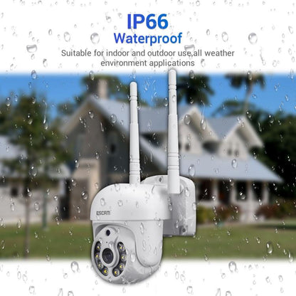 ESCAM WNK710 3MP HD Motion Detection WiFi Intelligent Dual-light Source Camera, UK Plug(White) - Wireless Camera by ESCAM | Online Shopping UK | buy2fix