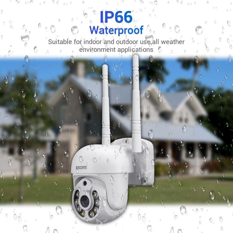 ESCAM WNK710 3MP HD Motion Detection WiFi Intelligent Dual-light Source Camera, US Plug(White) - Wireless Camera by ESCAM | Online Shopping UK | buy2fix