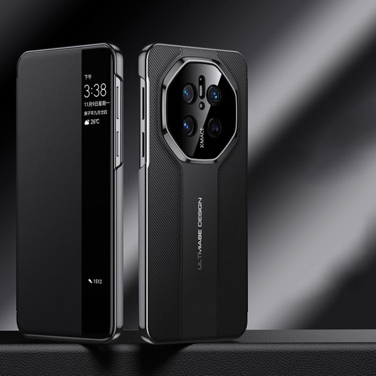 For Huawei Mate 70 Smart View Window Imitation Ultimate Design Phone Case(Black) - Huawei Cases by buy2fix | Online Shopping UK | buy2fix