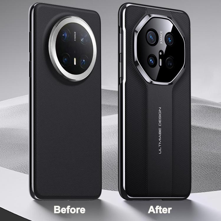 For Huawei Pura 70 Smart View Window Imitation Ultimate Design Phone Case(Black) - Huawei Cases by buy2fix | Online Shopping UK | buy2fix