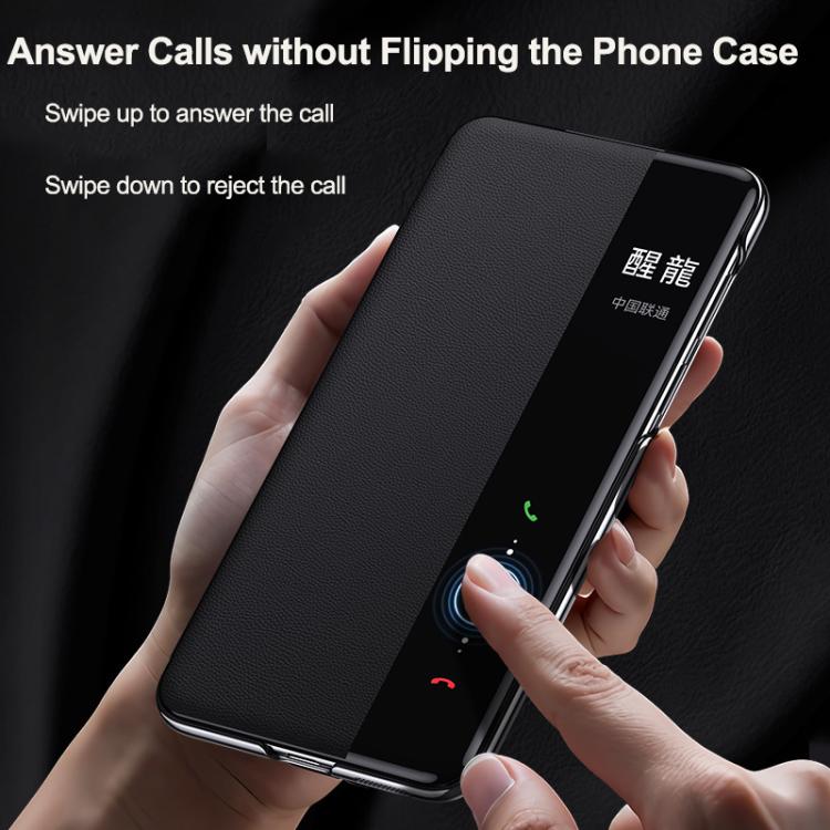 For Huawei Pura 70 Smart View Window Imitation Ultimate Design Phone Case(Black) - Huawei Cases by buy2fix | Online Shopping UK | buy2fix