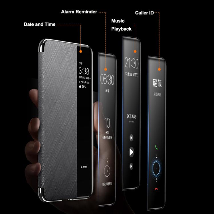 For Huawei Mate 70 Pro / 70 Pro+ Smart View Window Plain Leather Paint PC Phone Case(Black) - Huawei Cases by buy2fix | Online Shopping UK | buy2fix