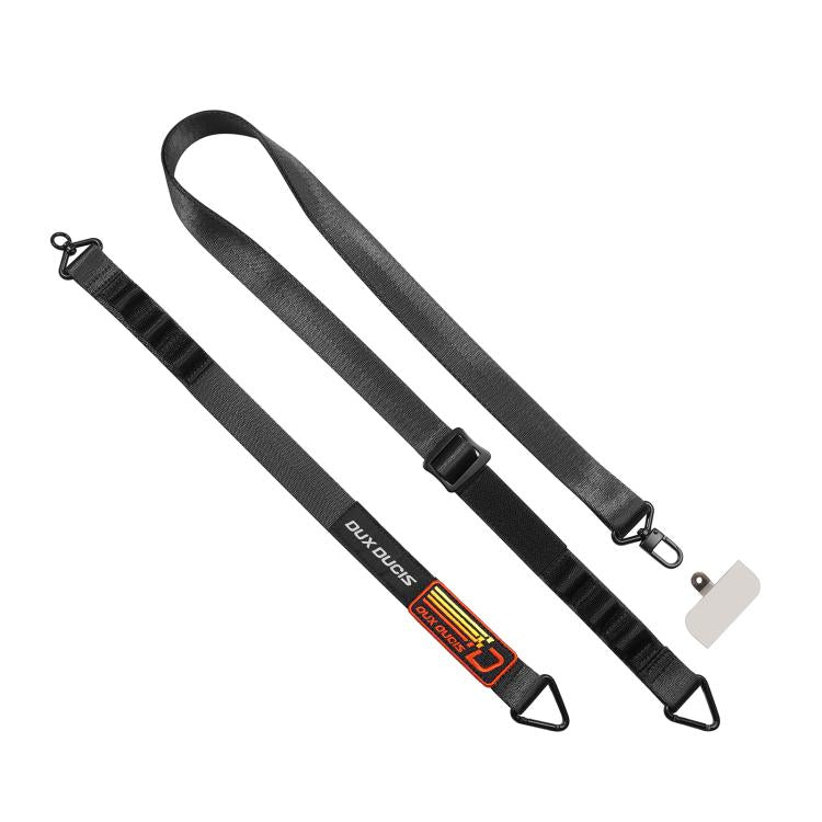 DUX DUCIS Outdoor Series Nylon Adjustable Crossbody Phone Lanyard(Black) - Lanyards & Wrist Straps by DUX DUCIS | Online Shopping UK | buy2fix