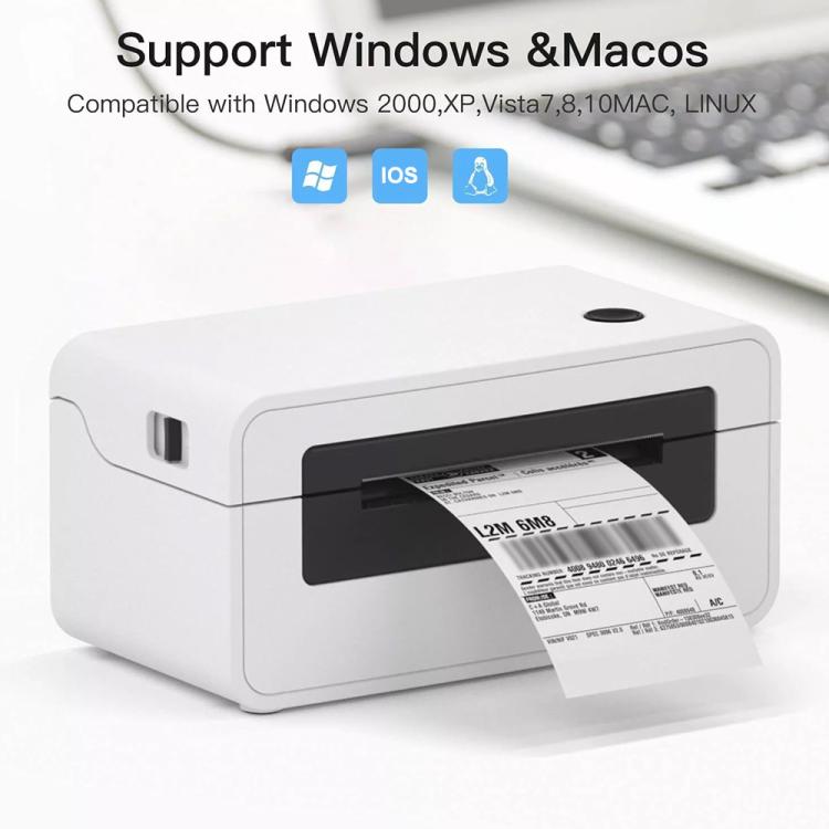 HPRT N41 Computer Version Express Electronic Waybill Printer, Plug:AU Plug(White) - Receipt Printers by buy2fix | Online Shopping UK | buy2fix