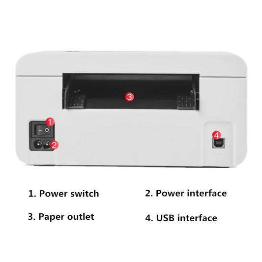 HPRT N41 Computer Version Express Electronic Waybill Printer, Plug:US Plug(White) by buy2fix