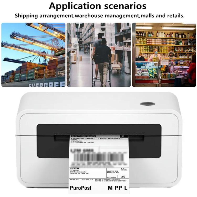 HPRT N41 Bluetooth Version Express Electronic Waybill Printer, Plug:EU Plug(White) - Printer by buy2fix | Online Shopping UK | buy2fix