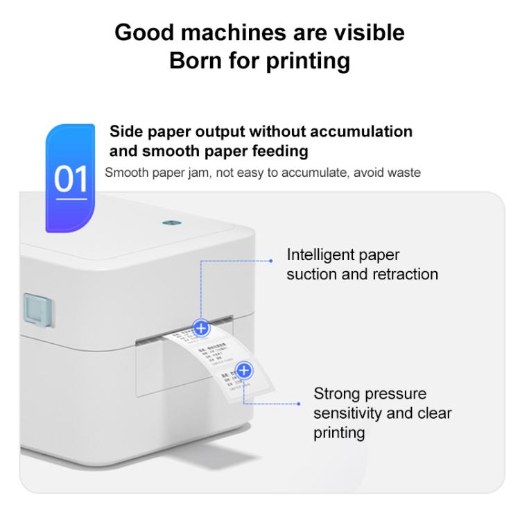 HPRT D35 Computer Version Express Electronic Waybill Printer, Plug:AU Plug(White) - Receipt Printers by buy2fix | Online Shopping UK | buy2fix