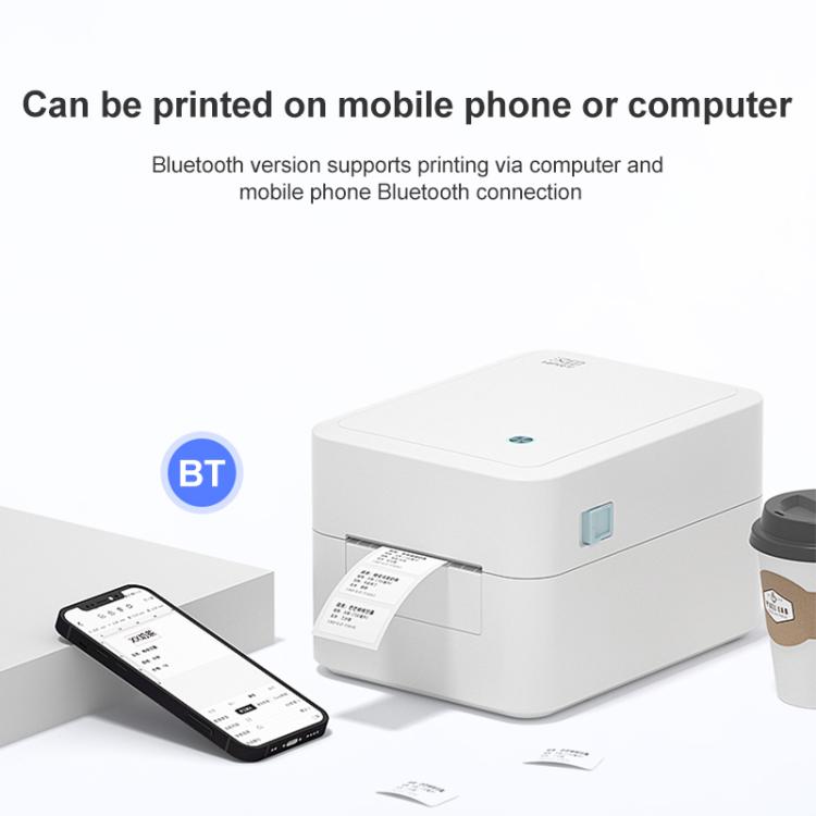 HPRT D35 Bluetooth Version Express Electronic Waybill Printer, Plug:EU Plug(White) - Printer by buy2fix | Online Shopping UK | buy2fix