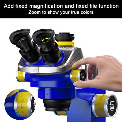 Mechanic Mic3 7X-50X CTV 0.45X Trinocular Stereo Microscope - Microscope Magnifier Series by MECHANIC | Online Shopping UK | buy2fix