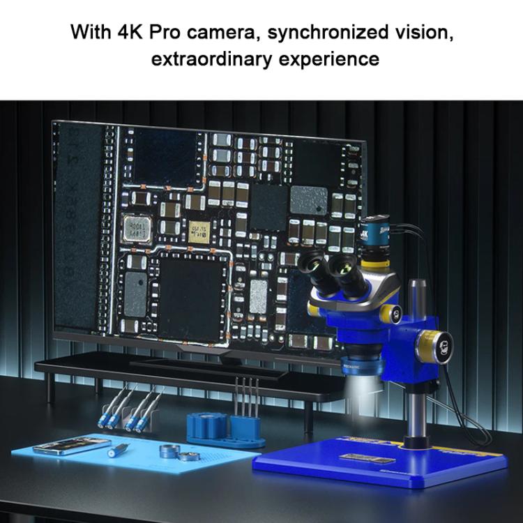 Mechanic Mic3 7X-50X CTV 0.45X Trinocular Stereo Microscope with 4K Pro Camera - Microscope Magnifier Series by MECHANIC | Online Shopping UK | buy2fix