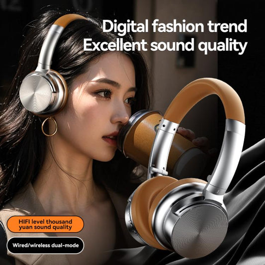 A53 Over-Ear Retro Metal ANC Active Noise Reduction Bluetooth Headset(Black) - Headset & Headphone by buy2fix | Online Shopping UK | buy2fix