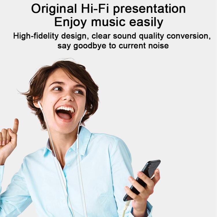 09U-JT Type-C to 3.5mm Earphone Audio Adapter(Apricot) - Audio Adapter by buy2fix | Online Shopping UK | buy2fix