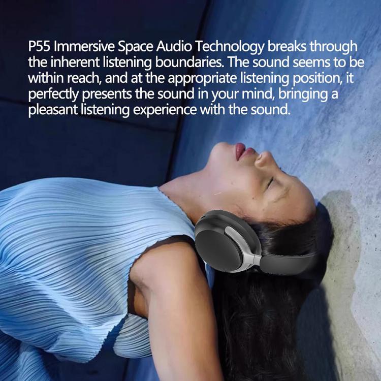 BT65 Over-Ear Active Noise Reduction Wireless Bluetooth Headset(Black) - Headset & Headphone by buy2fix | Online Shopping UK | buy2fix