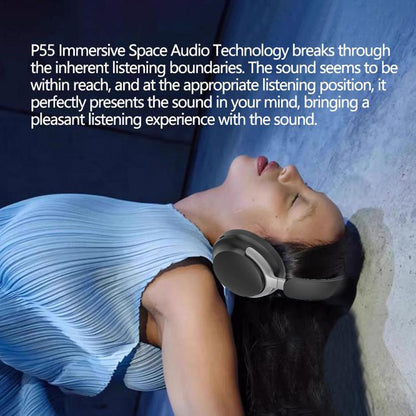 BT65 Over-Ear Active Noise Reduction Wireless Bluetooth Headset(Black) - Headset & Headphone by buy2fix | Online Shopping UK | buy2fix