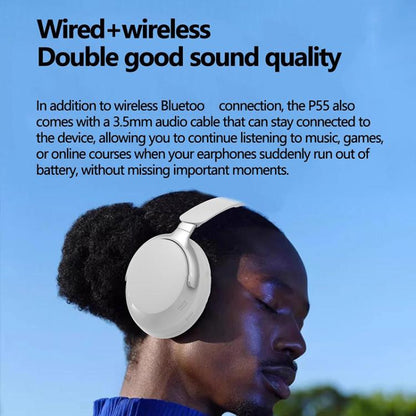 BT65 Over-Ear Active Noise Reduction Wireless Bluetooth Headset(Black) - Headset & Headphone by buy2fix | Online Shopping UK | buy2fix