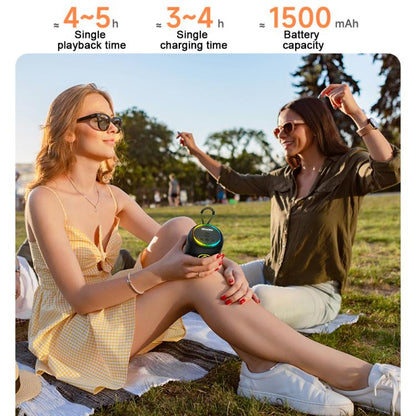 awei KA13 8W Portable TWS Bluetooth Speaker with RGB Light(Black) - Desktop Speaker by awei | Online Shopping UK | buy2fix