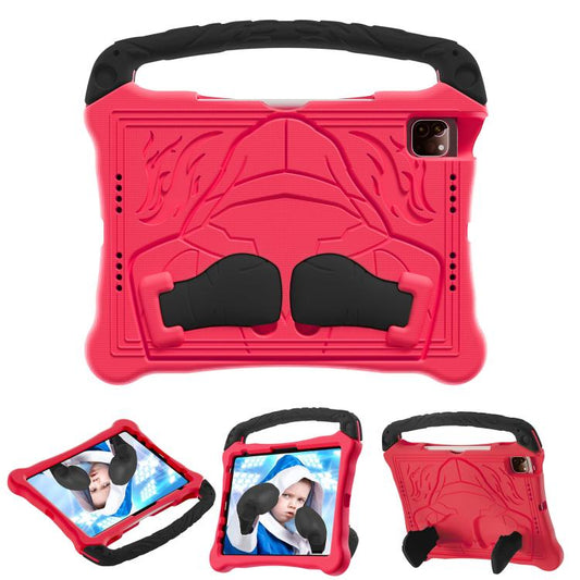 For iPad Pro 11 2022 / 2021 / 2020 Boxing Series Kickstand EVA Shockproof Tablet Case with Shoulder Strap(Red Black) - iPad Pro 11 (2022/2021) Cases by buy2fix | Online Shopping UK | buy2fix