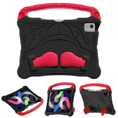 For iPad Air 2022 / 2020 10.9 Boxing Series Kickstand EVA Shockproof Tablet Case with Shoulder Strap(Black Red) - iPad Air (2022) / (2020) 10.9 Cases by buy2fix | Online Shopping UK | buy2fix