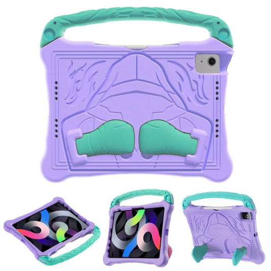 For iPad Air 2022 / 2020 10.9 Boxing Series Kickstand EVA Shockproof Tablet Case with Shoulder Strap(Purple Mint) - iPad Air (2022) / (2020) 10.9 Cases by buy2fix | Online Shopping UK | buy2fix