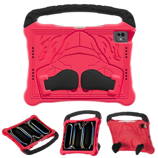For iPad Pro 11 2024 Boxing Series Kickstand EVA Shockproof Tablet Case with Shoulder Strap(Red Black) - iPad Pro 11 2024 Cases by buy2fix | Online Shopping UK | buy2fix