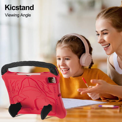 For iPad Pro 11 2024 Boxing Series Kickstand EVA Shockproof Tablet Case with Shoulder Strap(Red Black) - iPad Pro 11 2024 Cases by buy2fix | Online Shopping UK | buy2fix