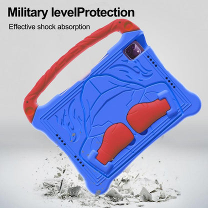 For iPad Pro 11 2024 Boxing Series Kickstand EVA Shockproof Tablet Case with Shoulder Strap(Blue Red) - iPad Pro 11 2024 Cases by buy2fix | Online Shopping UK | buy2fix