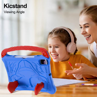 For iPad Pro 11 2024 Boxing Series Kickstand EVA Shockproof Tablet Case with Shoulder Strap(Blue Red) - iPad Pro 11 2024 Cases by buy2fix | Online Shopping UK | buy2fix