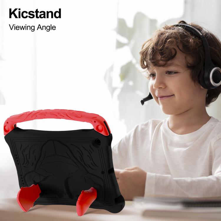 For iPad 10.5 2017 / Air 3 2019 Boxing Series Kickstand EVA Shockproof Tablet Case with Shoulder Strap(Black Red) - iPad Air (2019) Cases by buy2fix | Online Shopping UK | buy2fix