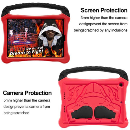 For iPad 10.5 2017 / Air 3 2019 Boxing Series Kickstand EVA Shockproof Tablet Case with Shoulder Strap(Red Black) - iPad Air (2019) Cases by buy2fix | Online Shopping UK | buy2fix