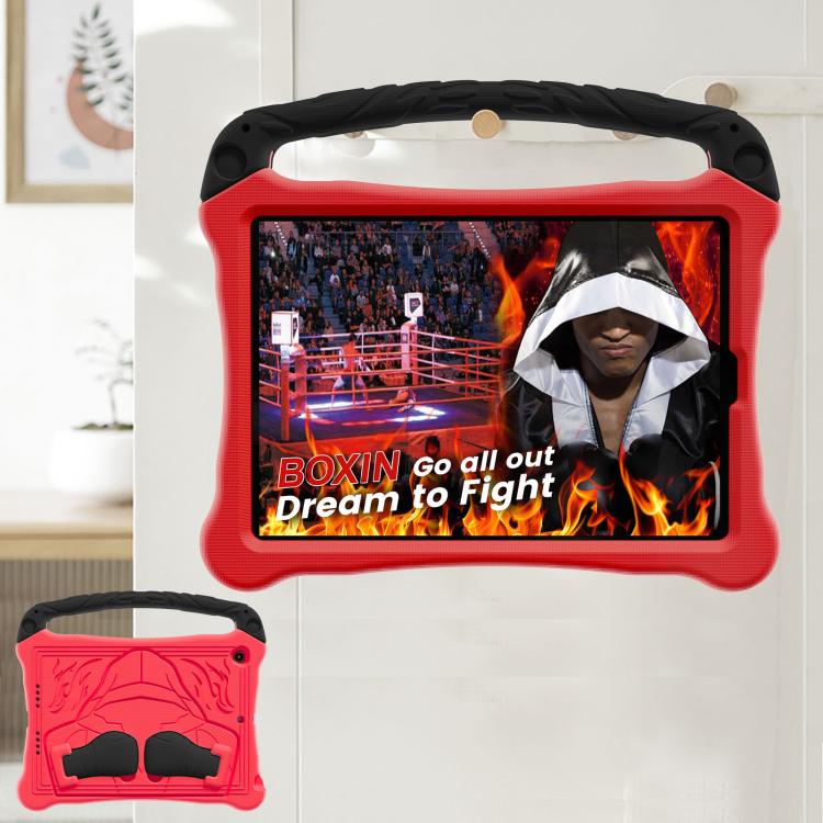 For iPad 10.5 2017 / Air 3 2019 Boxing Series Kickstand EVA Shockproof Tablet Case with Shoulder Strap(Red Black) - iPad Air (2019) Cases by buy2fix | Online Shopping UK | buy2fix