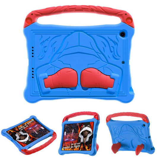 For iPad 10.5 2017 / Air 3 2019 Boxing Series Kickstand EVA Shockproof Tablet Case with Shoulder Strap(Blue Red) - iPad Air (2019) Cases by buy2fix | Online Shopping UK | buy2fix