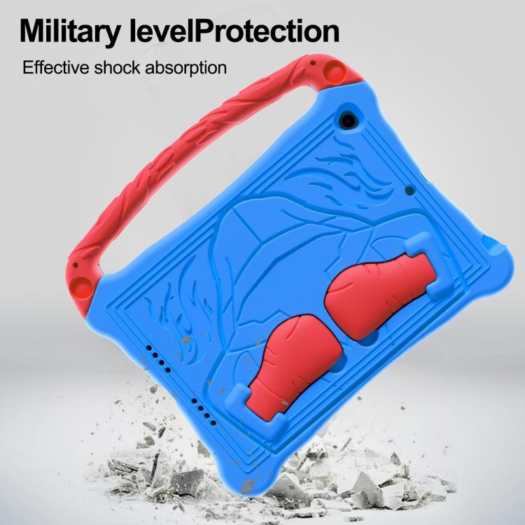 For iPad 10.5 2017 / Air 3 2019 Boxing Series Kickstand EVA Shockproof Tablet Case with Shoulder Strap(Blue Red) - iPad Air (2019) Cases by buy2fix | Online Shopping UK | buy2fix