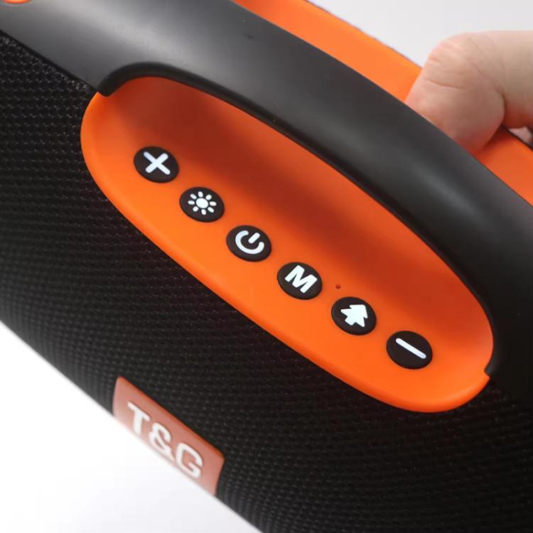 T&G TG437 20W Portable TWS Subwoofer Bluetooth Speaker(Grey) - Desktop Speaker by T&G | Online Shopping UK | buy2fix