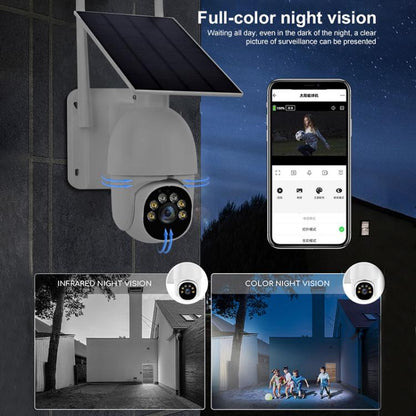 1080P Outdoor Low Power Solar Panel HD WiFi Surveillance Camera, without Battery(White) - Wireless Camera by buy2fix | Online Shopping UK | buy2fix