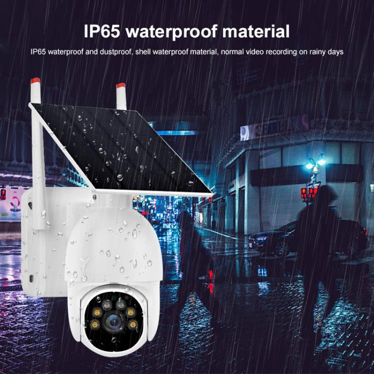 1080P Outdoor Low Power Solar Panel HD WiFi Surveillance Camera, without Battery(White) - Wireless Camera by buy2fix | Online Shopping UK | buy2fix