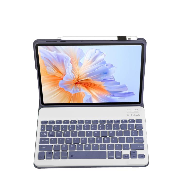 For Honor Pad V9 AH27 Ultra-thin Detachable Bluetooth Keyboard Leather Tablet Case(Lavender White) - For Huawei by buy2fix | Online Shopping UK | buy2fix