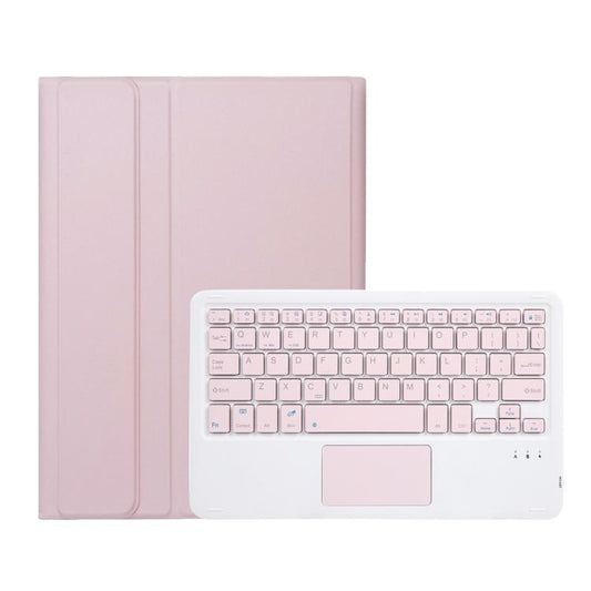 For Honor Pad V9 AH27-A Ultra-thin Detachable Bluetooth Keyboard Leather Tablet Case with Touchpad(Pink White) - Huawei Keyboard by buy2fix | Online Shopping UK | buy2fix