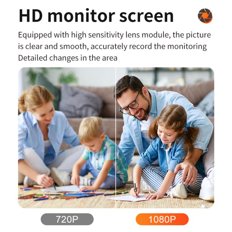 Home Socket Type WiFi Surveillance Camera Support Night Vision & Two-way Intercom, US Plug(White) - Wireless Camera by buy2fix | Online Shopping UK | buy2fix