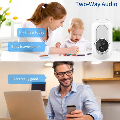 Home Socket Type WiFi Surveillance Camera Support Night Vision & Two-way Intercom, US Plug(White) - Wireless Camera by buy2fix | Online Shopping UK | buy2fix