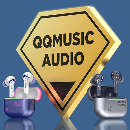 Xiaomi BlackShark JoyBuds Plus Esports Version BT5.4 ENC Noise Reduction Wireless Earphone(Silver) - Bluetooth Earphone by Xiaomi | Online Shopping UK | buy2fix