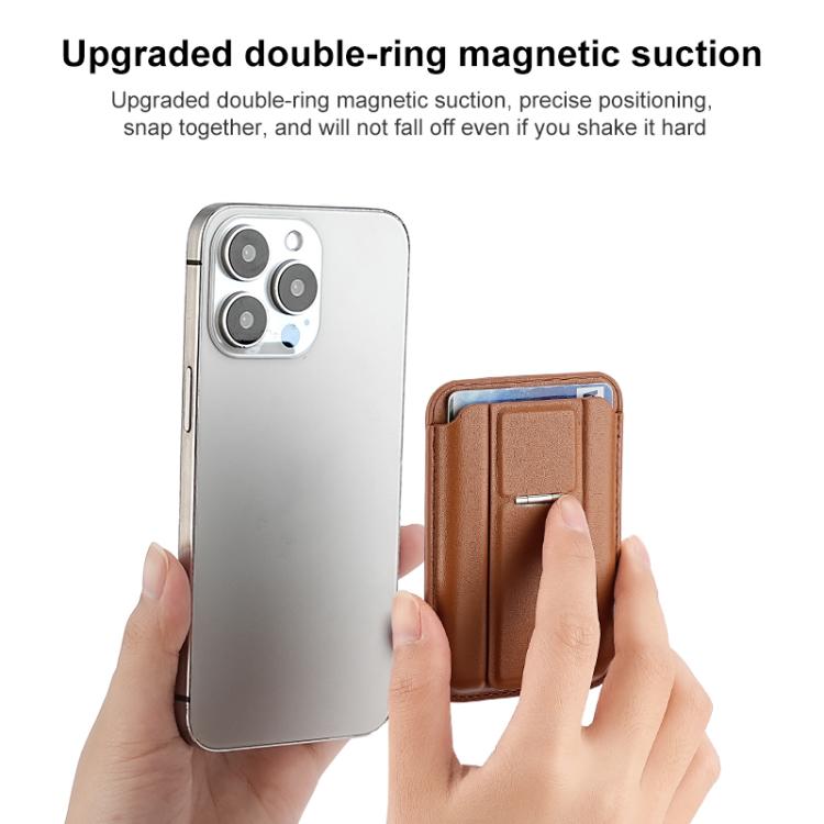 Large Capacity MagSafe Card Bag with Holder(White) - Adhesive Card Holders by buy2fix | Online Shopping UK | buy2fix