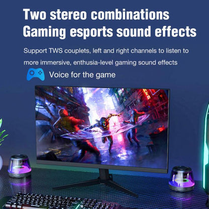 M2 Portable RGB Light Smart Bluetooth Speaker Magnetic Speaker Phone Holder(Black) - Mini Speaker by buy2fix | Online Shopping UK | buy2fix