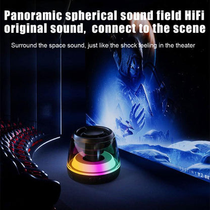 M2 Portable RGB Light Smart Bluetooth Speaker Magnetic Speaker Phone Holder(Black) - Mini Speaker by buy2fix | Online Shopping UK | buy2fix